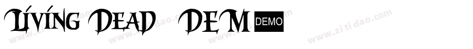 Living Dead 2 DEMO字体转换